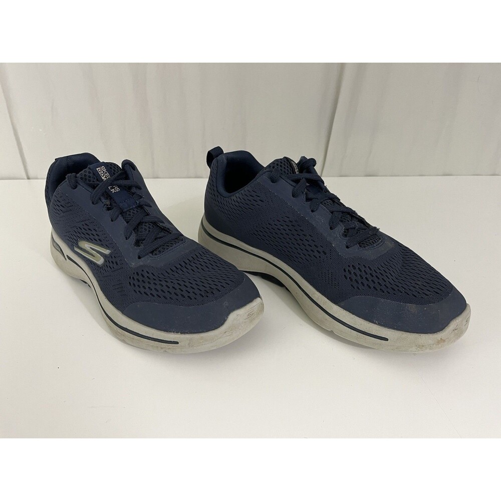 Skechers Gowalk Arch Fit Men Sz 10 Navy Blue Athletic Walking Shoes Air Cooled